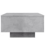 Mesa de centro con luces LED gris hormigón 55x55x31 cm de , Mesas de centro - Ref: Foro24-836577, Precio: 59,31 €, Descuento: %