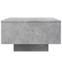 Mesa de centro con luces LED gris hormigón 55x55x31 cm de , Mesas de centro - Ref: Foro24-836577, Precio: 59,31 €, Descuento: %