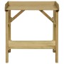 Mesa de jardinera madera de pino impregnada 75x40x90 cm de vidaXL, Soportes para macetas - Ref: Foro24-45302, Precio: 69,99 €...