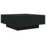 Black engineered wood coffee table 80x80x31 cm by , Coffee table - Ref: Foro24-836582, Price: 69,20 €, Discount: %