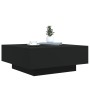 Black engineered wood coffee table 80x80x31 cm by , Coffee table - Ref: Foro24-836582, Price: 69,20 €, Discount: %