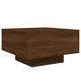 Coffee table with LED lights brown oak 55x55x31 cm by , Coffee table - Ref: Foro24-836580, Price: 57,45 €, Discount: %