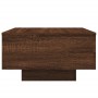 Coffee table with LED lights brown oak 55x55x31 cm by , Coffee table - Ref: Foro24-836580, Price: 57,45 €, Discount: %