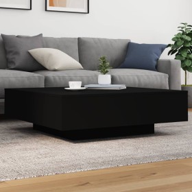 Black engineered wood coffee table 100x100x31 cm by , Coffee table - Ref: Foro24-836596, Price: 93,99 €, Discount: %