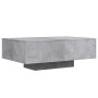 Mesa de centro con luces LED gris hormigón 85x55x31 cm de , Mesas de centro - Ref: Foro24-836612, Precio: 78,25 €, Descuento: %