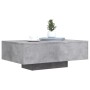 Mesa de centro con luces LED gris hormigón 85x55x31 cm de , Mesas de centro - Ref: Foro24-836612, Precio: 78,25 €, Descuento: %