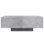 Mesa de centro con luces LED gris hormigón 85x55x31 cm de , Mesas de centro - Ref: Foro24-836612, Precio: 78,25 €, Descuento: %