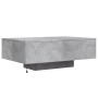 Mesa de centro con luces LED gris hormigón 85x55x31 cm de , Mesas de centro - Ref: Foro24-836612, Precio: 78,25 €, Descuento: %