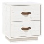 2 solid pine wood bedside tables 40x34x45 cm by vidaXL, Nightstands - Ref: Foro24-818328, Price: 84,55 €, Discount: %