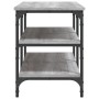 Banco zapatero madera de ingeniería gris Sonoma 100x38,5x49 cm de , Bancos para recibidores y almacenamiento - Ref: Foro24-83...