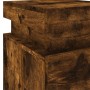 Nightstand with LED lights smoked oak 35x39x55 cm by , Nightstands - Ref: Foro24-836757, Price: 61,02 €, Discount: %