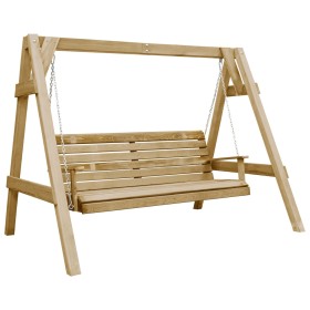 Garden swing bench impregnated pine wood 205x150x157 cm by vidaXL, Garden rockers - Ref: Foro24-45305, Price: 320,87 €, Disco...