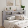 Sonoma gray engineered wood LED headboard 200x18.5x103.5 cm by , Headboards and footboards - Ref: Foro24-837370, Price: 106,5...