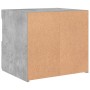 Concrete gray bedside table with LED lights 50x40x45 cm by , Nightstands - Ref: Foro24-836769, Price: 53,68 €, Discount: %