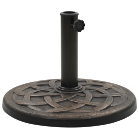 Round bronze polyresin umbrella base 11 kg by vidaXL, Umbrella bases - Ref: Foro24-45201, Price: 53,99 €, Discount: %