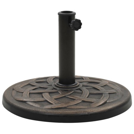 Round bronze polyresin umbrella base 11 kg by vidaXL, Umbrella bases - Ref: Foro24-45201, Price: 54,20 €, Discount: %