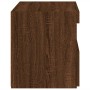 Bedside tables with LED lights 2 pcs brown oak 50x40x45 cm by , Nightstands - Ref: Foro24-836776, Price: 91,10 €, Discount: %