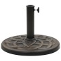 Round bronze polyresin umbrella base 11 kg by vidaXL, Umbrella bases - Ref: Foro24-45201, Price: 54,20 €, Discount: %