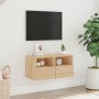 Mueble de TV de pared madera ingeniería roble Sonoma 60x30x30cm de , Muebles TV - Ref: Foro24-836858, Precio: 42,74 €, Descue...