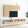 Mueble de TV de pared madera ingeniería roble Sonoma 60x30x30cm de , Muebles TV - Ref: Foro24-836858, Precio: 42,74 €, Descue...