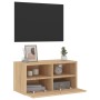 Mueble de TV de pared madera ingeniería roble Sonoma 60x30x30cm de , Muebles TV - Ref: Foro24-836858, Precio: 42,74 €, Descue...