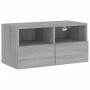 TV wall cabinet engineered wood Sonoma gray 60x30x30 cm by , TV Furniture - Ref: Foro24-836864, Price: 42,39 €, Discount: %