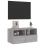 Mueble de pared TV madera de ingeniería Sonoma gris 60x30x30 cm de , Muebles TV - Ref: Foro24-836864, Precio: 42,99 €, Descue...