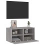 TV wall cabinet engineered wood Sonoma gray 60x30x30 cm by , TV Furniture - Ref: Foro24-836864, Price: 42,39 €, Discount: %