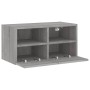 TV wall cabinet engineered wood Sonoma gray 60x30x30 cm by , TV Furniture - Ref: Foro24-836864, Price: 42,39 €, Discount: %