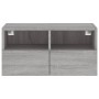 TV wall cabinet engineered wood Sonoma gray 60x30x30 cm by , TV Furniture - Ref: Foro24-836864, Price: 42,39 €, Discount: %