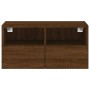 Oak brown engineered wood TV wall cabinet 60x30x30 cm by , TV Furniture - Ref: Foro24-836866, Price: 42,39 €, Discount: %