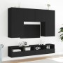 Mueble de pared para TV madera de ingeniería negro 80x30x30 cm de , Muebles TV - Ref: Foro24-836870, Precio: 47,64 €, Descuen...