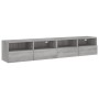 Muebles de pared para TV 2 uds madera gris Sonoma 80x30x30 cm de , Muebles TV - Ref: Foro24-836879, Precio: 83,99 €, Descuent...