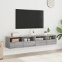 Muebles de pared para TV 2 uds madera gris Sonoma 80x30x30 cm de , Muebles TV - Ref: Foro24-836879, Precio: 83,99 €, Descuent...