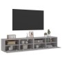 Muebles de pared para TV 2 uds madera gris Sonoma 80x30x30 cm de , Muebles TV - Ref: Foro24-836879, Precio: 83,99 €, Descuent...