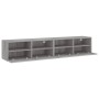 Muebles de pared para TV 2 uds madera gris Sonoma 80x30x30 cm de , Muebles TV - Ref: Foro24-836879, Precio: 83,99 €, Descuent...