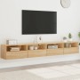 Muebles de pared para TV 2 uds madera roble Sonoma 100x30x30 cm de , Muebles TV - Ref: Foro24-836887, Precio: 83,60 €, Descue...