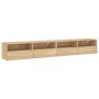 TV wall furniture 2 pcs Sonoma oak wood 100x30x30 cm by , TV Furniture - Ref: Foro24-836887, Price: 83,60 €, Discount: %