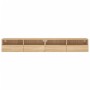 TV wall furniture 2 pcs Sonoma oak wood 100x30x30 cm by , TV Furniture - Ref: Foro24-836887, Price: 83,60 €, Discount: %