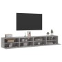 TV-Wandmöbel 2 Stück graues Sonoma-Holz 100x30x30 cm von , TV-Möbel - Ref: Foro24-836893, Preis: 101,14 €, Rabatt: %