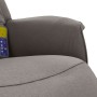 Recliner massage chair with footrest in taupe gray fabric by , Armchairs - Ref: Foro24-356674, Price: 196,30 €, Discount: %