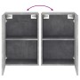 Concrete gray engineered wood wall TV cabinet 40.5x30x60cm by , TV Furniture - Ref: Foro24-836916, Price: 43,87 €, Discount: %