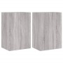 Muebles de TV de pared 2 uds madera gris Sonoma 40,5x30x60 cm de , Muebles TV - Ref: Foro24-836921, Precio: 72,93 €, Descuent...