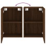 Wall-mounted TV furniture 2 units brown oak wood 40.5x30x60 cm by , TV Furniture - Ref: Foro24-836923, Price: 72,30 €, Discou...