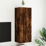 Smoked oak wood wall TV cabinet 40.5x30x102 cm by , TV Furniture - Ref: Foro24-836935, Price: 59,88 €, Discount: %