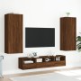 Mueble de TV de pared madera marrón roble 40,5x30x102 cm de , Muebles TV - Ref: Foro24-836937, Precio: 62,99 €, Descuento: %