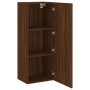 Mueble de TV de pared madera marrón roble 40,5x30x102 cm de , Muebles TV - Ref: Foro24-836937, Precio: 62,99 €, Descuento: %