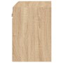 Wall bedside tables with LED lights 2 units Sonoma Oak by , TV Furniture - Ref: Foro24-837069, Price: 48,99 €, Discount: %