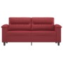 2 seater sofa in wine red synthetic leather 140 cm by , Sofas - Ref: Foro24-359586, Price: 246,84 €, Discount: %