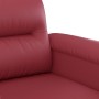 Sofá de 2 plazas de cuero sintético rojo vino 140 cm de , Sofás - Ref: Foro24-359586, Precio: 246,84 €, Descuento: %